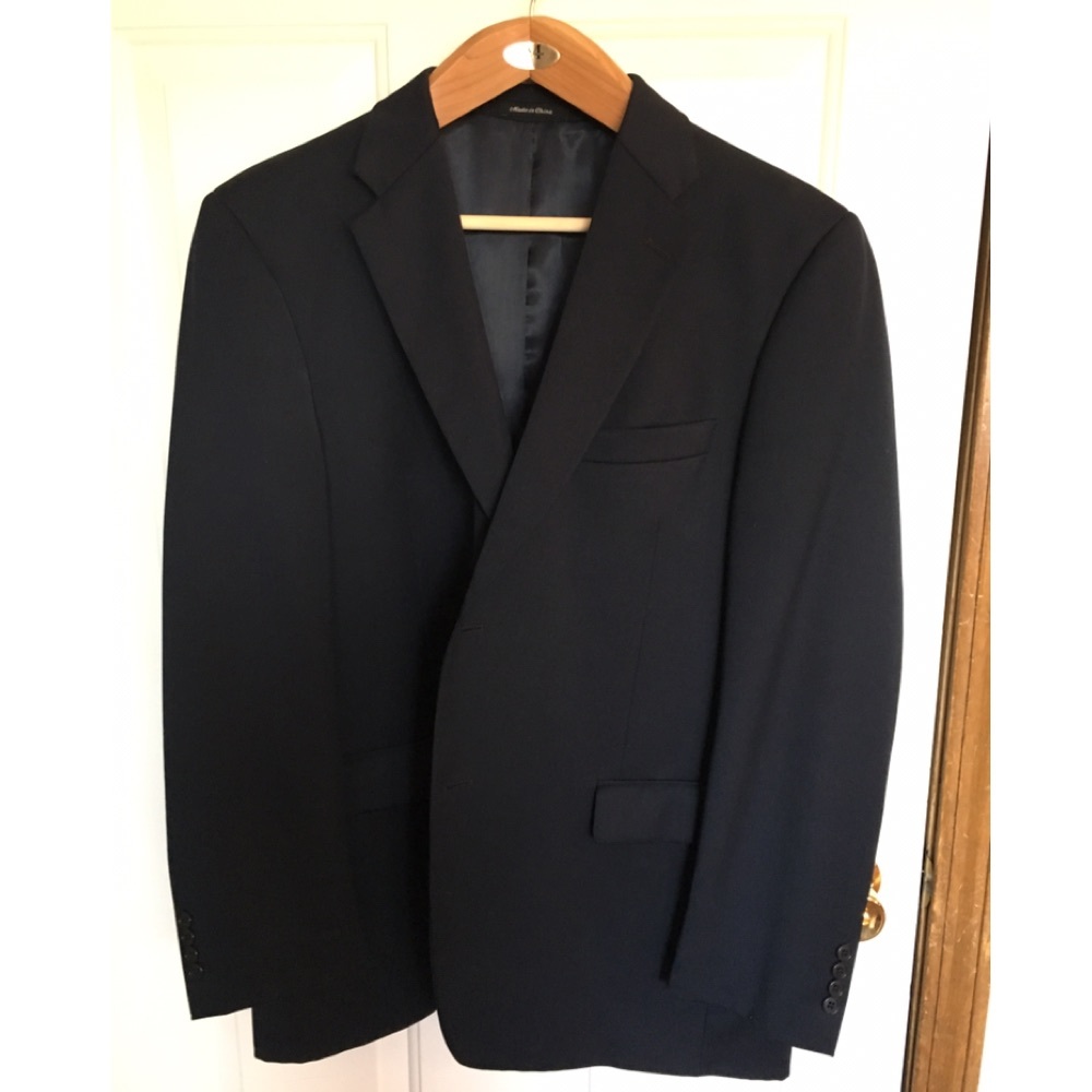 Concepts by Claiborne Men’s Sports Coat-Dark Blue